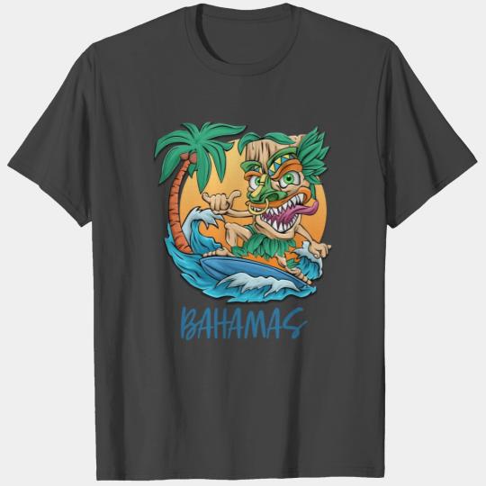The Bahamas Tiki Man Vacation Cruise T Shirts