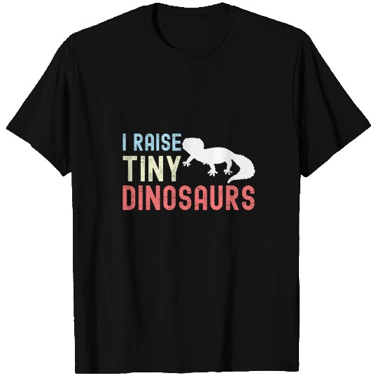 I Raise Tiny Dinosaurs Funny Leopard Gecko Mom Dad T Shirts