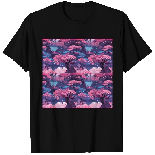 Anime Euphoria: Fantasy Cherry Blossom Dreamscape T Shirts