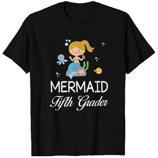 Mermaid Student Fifth Grader Back To School Sister T Shirts