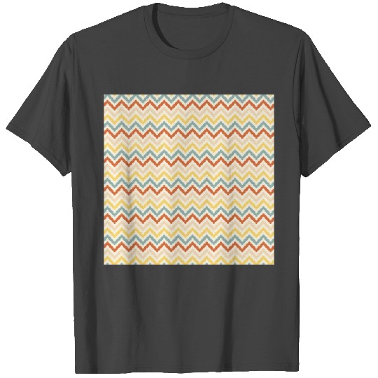 Retro Colorful Chevron Pattern T Shirts