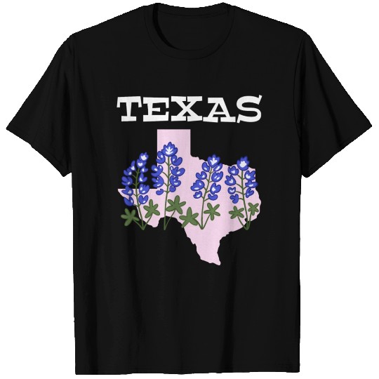 Texas Bluebonnets State Wildflower T Shirts