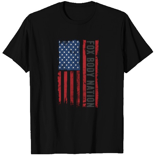 Foxbody American Flag Stang Muscle Car T Shirts