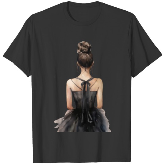 Ballet dancer in black dress T Shirts