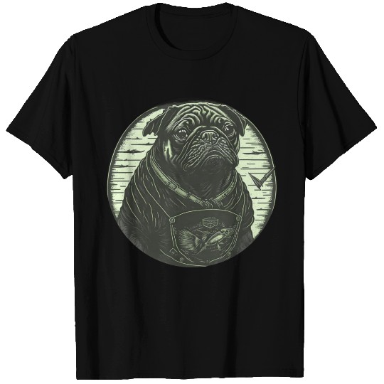 Tough Pug Circle T Shirts