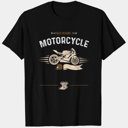 Old School Motorcycle - Motorcycle T Shirts