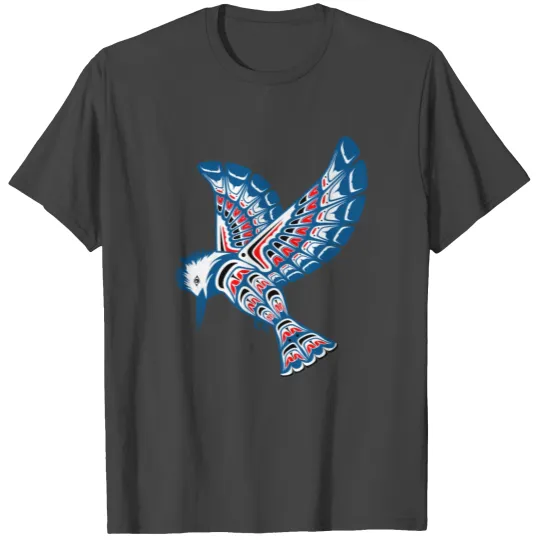 Native American Style Kingfisher Pacific Northwest T Shirts