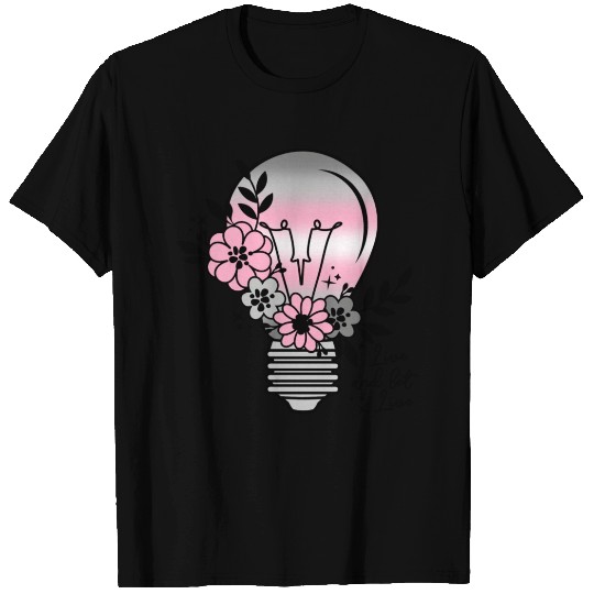 Demigirl Light Bulb With Flowers T Shirts