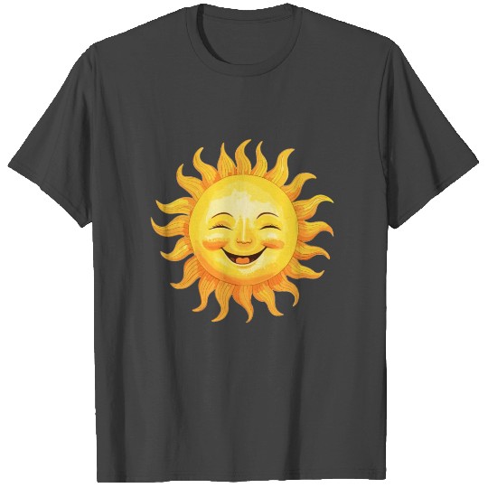 Sun Smiling - Joyful Sunshine T Shirts