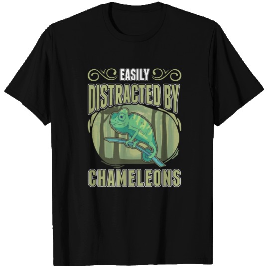 Easily Distracted By Chameleons Chameleon T Shirts