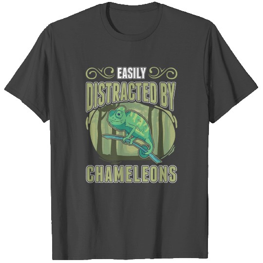 Easily Distracted By Chameleons Chameleon T Shirts