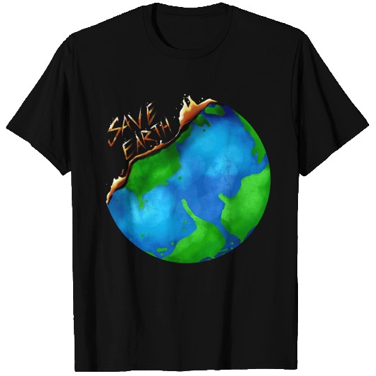 Burning Earth Globe Save Earth For Earth Day T Shirts