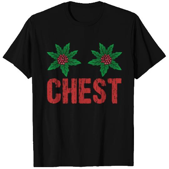 Chest Nuts Funny Matching Chestnuts Christmas Coup T Shirts
