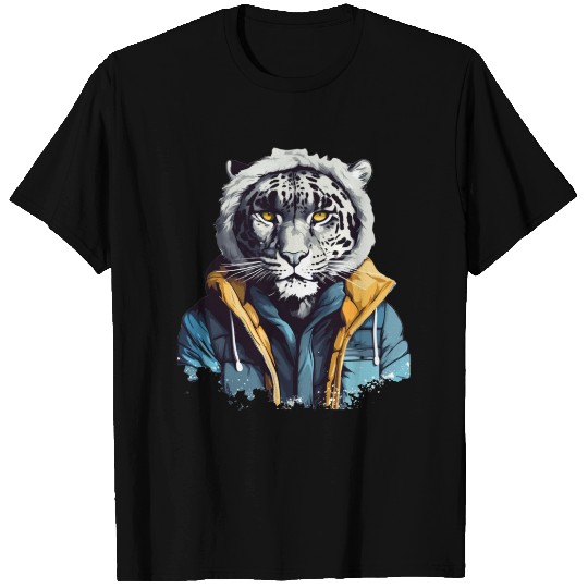 Street Style Snow Leopard | Leopard Lovers T Shirts