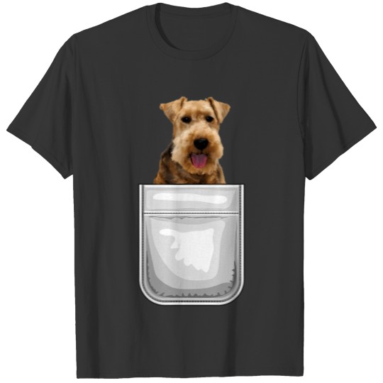 Welsh Terrier Puppy Dog In Your Pocket T Shirts
