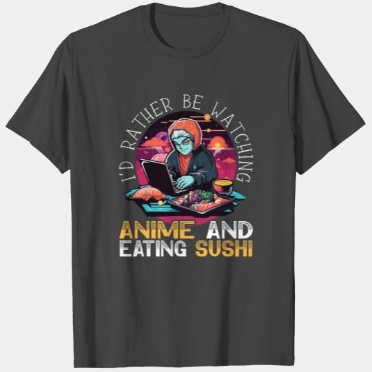 Anime Sushi Lover Nigiri Sashimi Food Manga Otaku T Shirts
