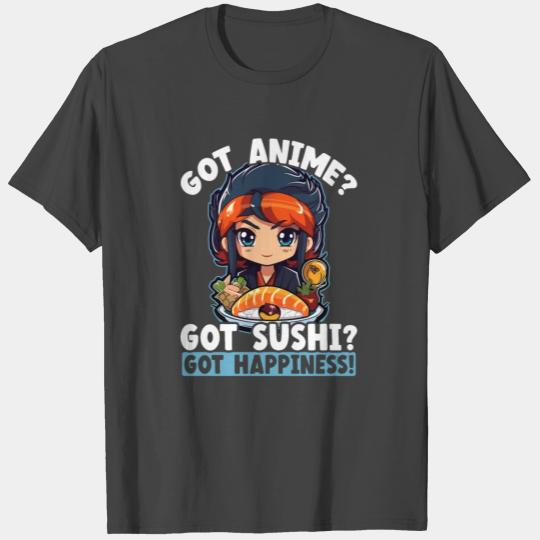 Anime Sushi Lover Nigiri Sashimi Food Manga Otaku T Shirts