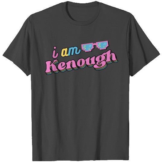 i am kenough with pink pixel sunglasses T Shirts