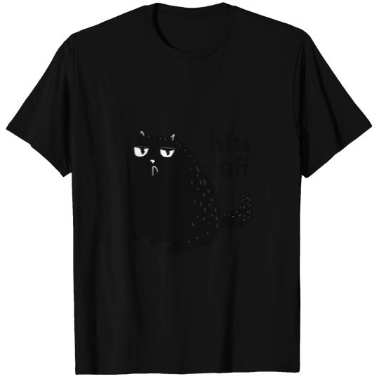 hiss off cat cat lover gift idea funny T Shirts