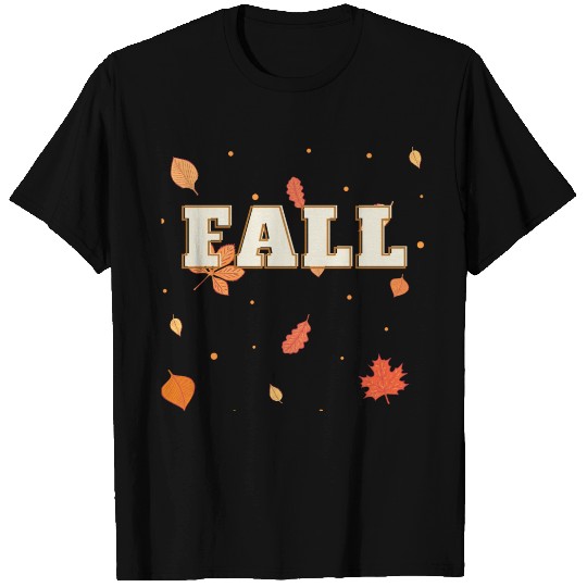 Autumn Serenity, Whimsical Leaves T Shirts