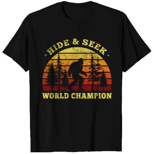 Hide And Seek Bigfoot World Champion Retro T Shirts