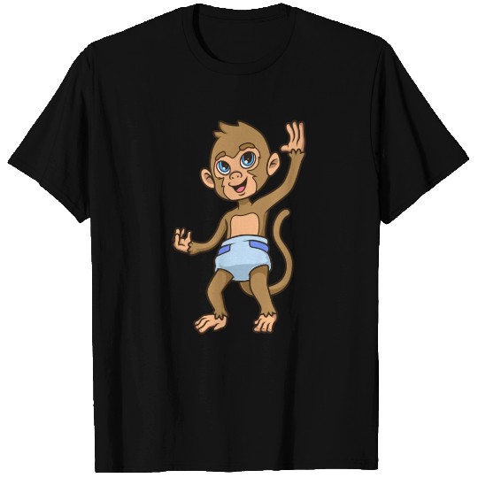 Kawaii Baby Monkey T Shirts