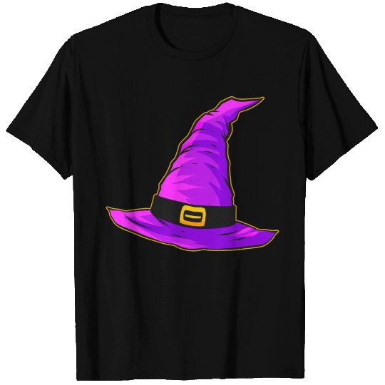 Evil Witch Hat Purple Magic Hat Halloween T Shirts