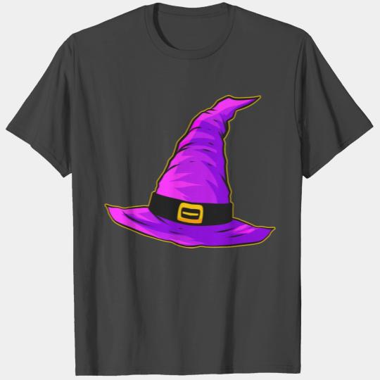 Evil Witch Hat Purple Magic Hat Halloween T Shirts