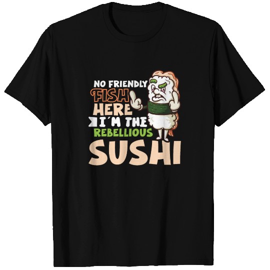 Funny Unhappy Sushi Japanese food Miso-Unhappy T Shirts