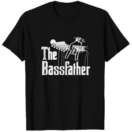The Bassfather Funny Gift for Bass Guitarist T Shirts