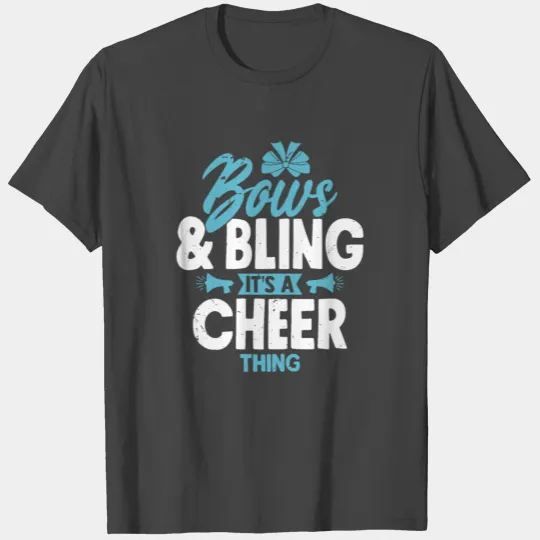 Bows & Bling It's A Cheer Thing Cheerleader Cheerl T Shirts