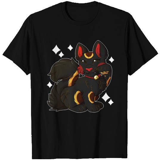 Maneki Neko Black T Shirts