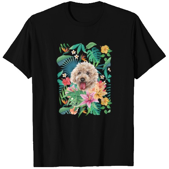 Tropical Apricot Toy Poodle T Shirts