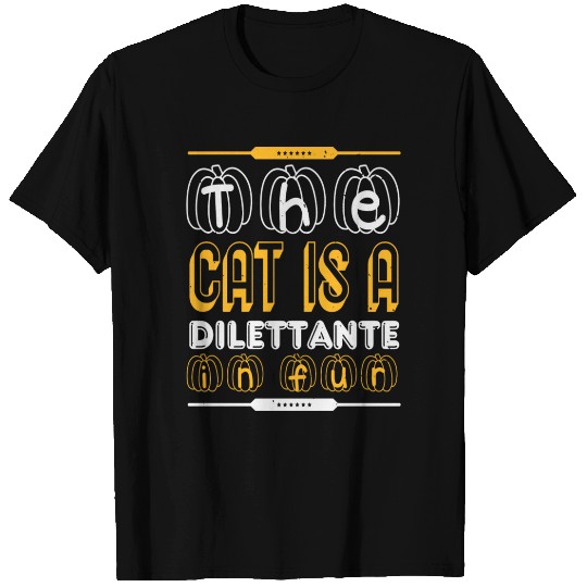Halloween The Cat Is A In Fur T Shirts