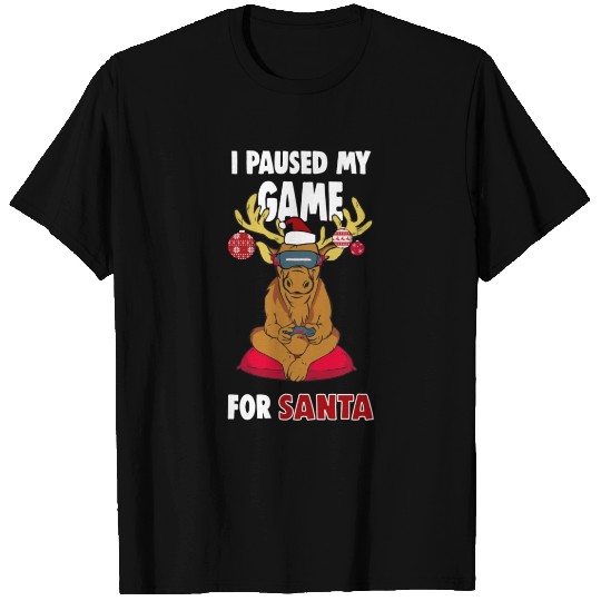 Christmas Gaming Elk T Shirts