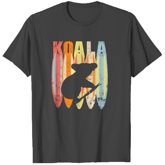 Australia Koala Bear Vintage Surf Retro Gift T Shirts