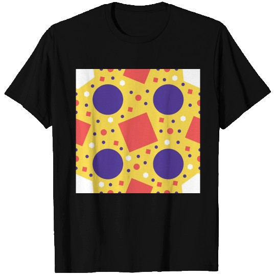 Polka dots pattern design yellow T Shirts