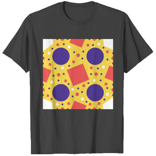 Polka dots pattern design yellow T Shirts