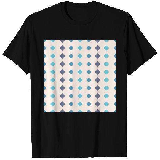 Blue Gray Polka Dots Pattern Design T Shirts