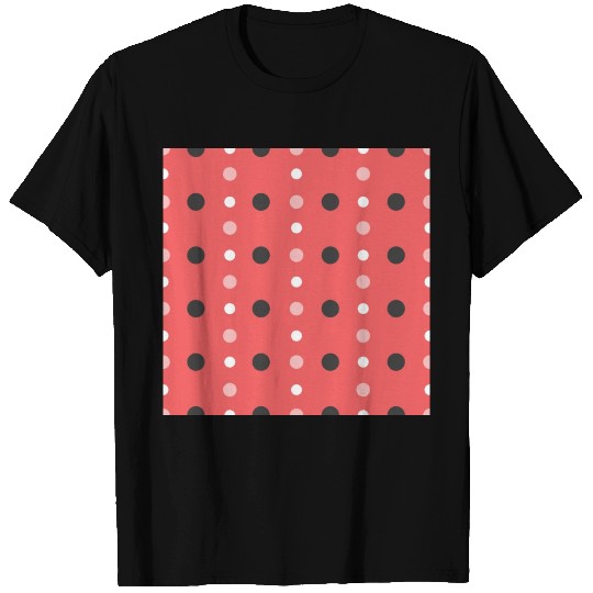 pink polka dots pattern design T Shirts