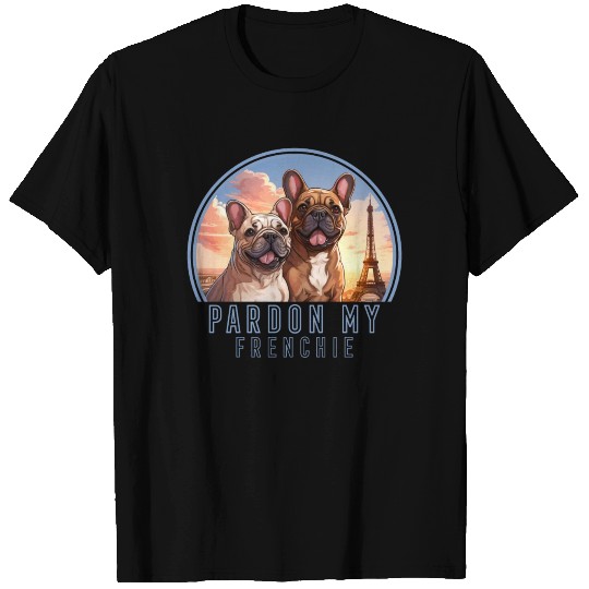 Paris French Cute Dogs Dog Lovers T Shirts