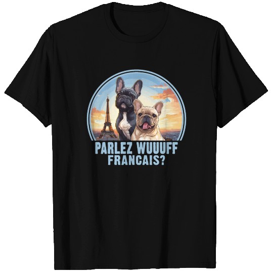 French Paris Cute Dogs Dog Lovers T Shirts