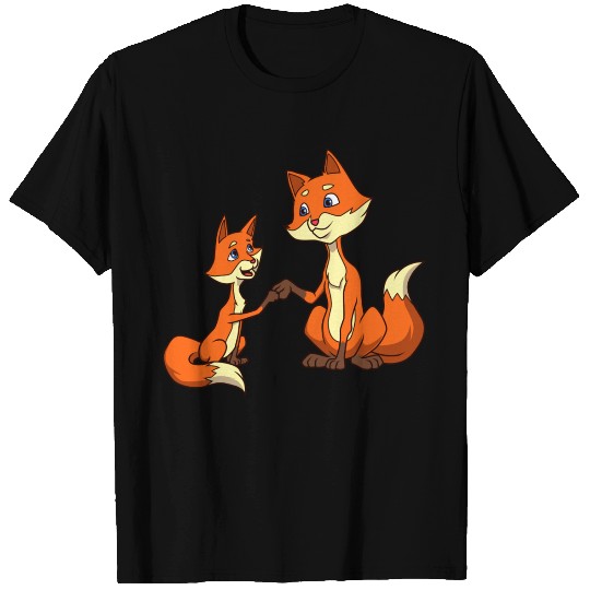 Father And Son Make Fistbump Fox T Shirts