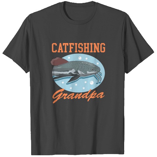 Catfishing Grandpa Fish Catfish Fishing T Shirts