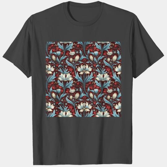 Nouveau Heritage: Baroque Flowers Wallpaper T Shirts
