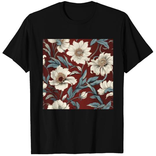 Nouveau Heritage: Baroque Flowers Wallpaper T Shirts