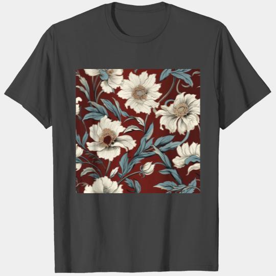 Nouveau Heritage: Baroque Flowers Wallpaper T Shirts