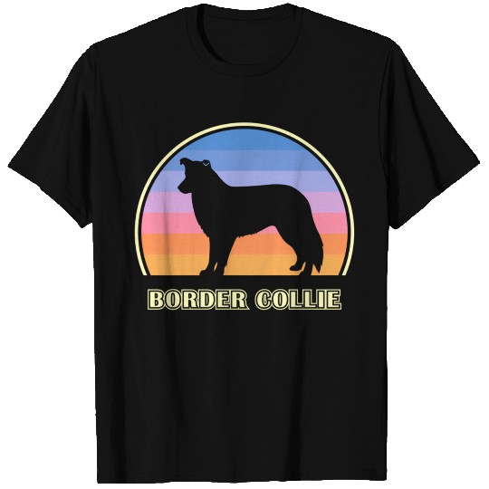 Border Collie Sunset Dog T Shirts