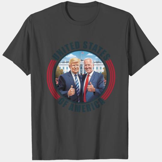 President USA Donald Trump Joe Biden T Shirts