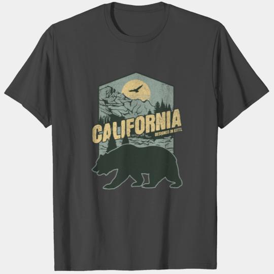 California Bear Outdoors Wilderness Camping Hiking T Shirts
